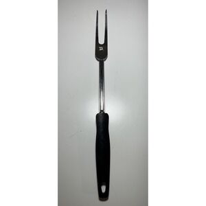 Vtg EKCO‎ Granny Meat  Fork 2 Pronged Stainless Vanadium 9" Composite Handle USA